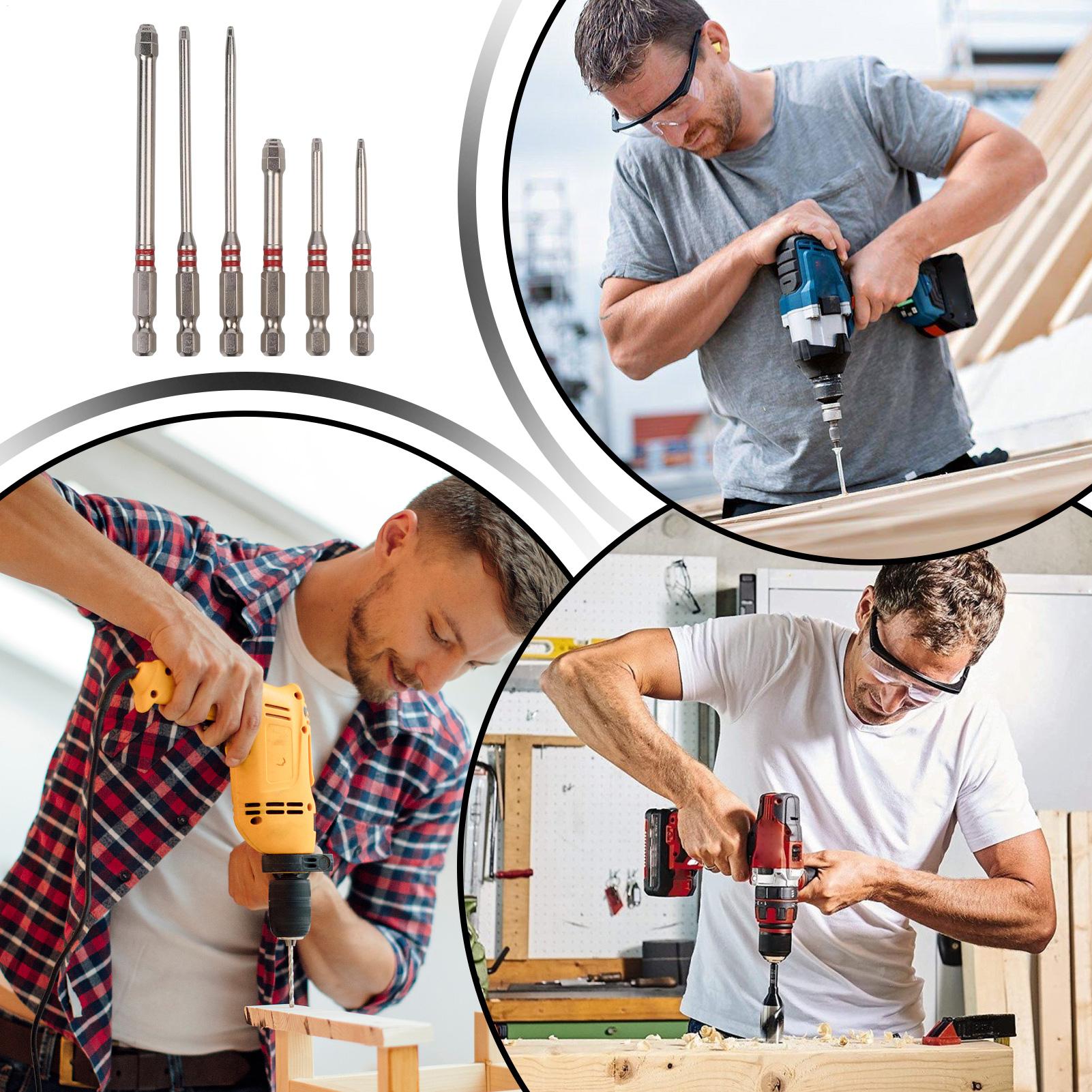 Electronics Repair Garage - Manyetik Tornavida Uçları 6 Parçalı Evrensel