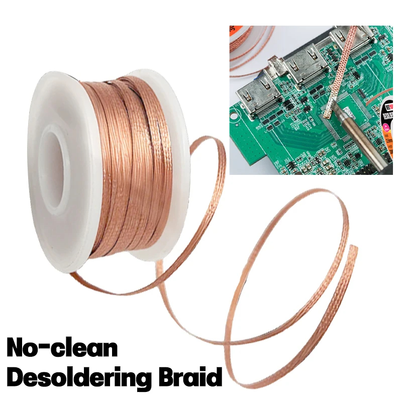 Solder Wick Braid - 1.5/3/6/10M bakır kaynak teli lehim sökme