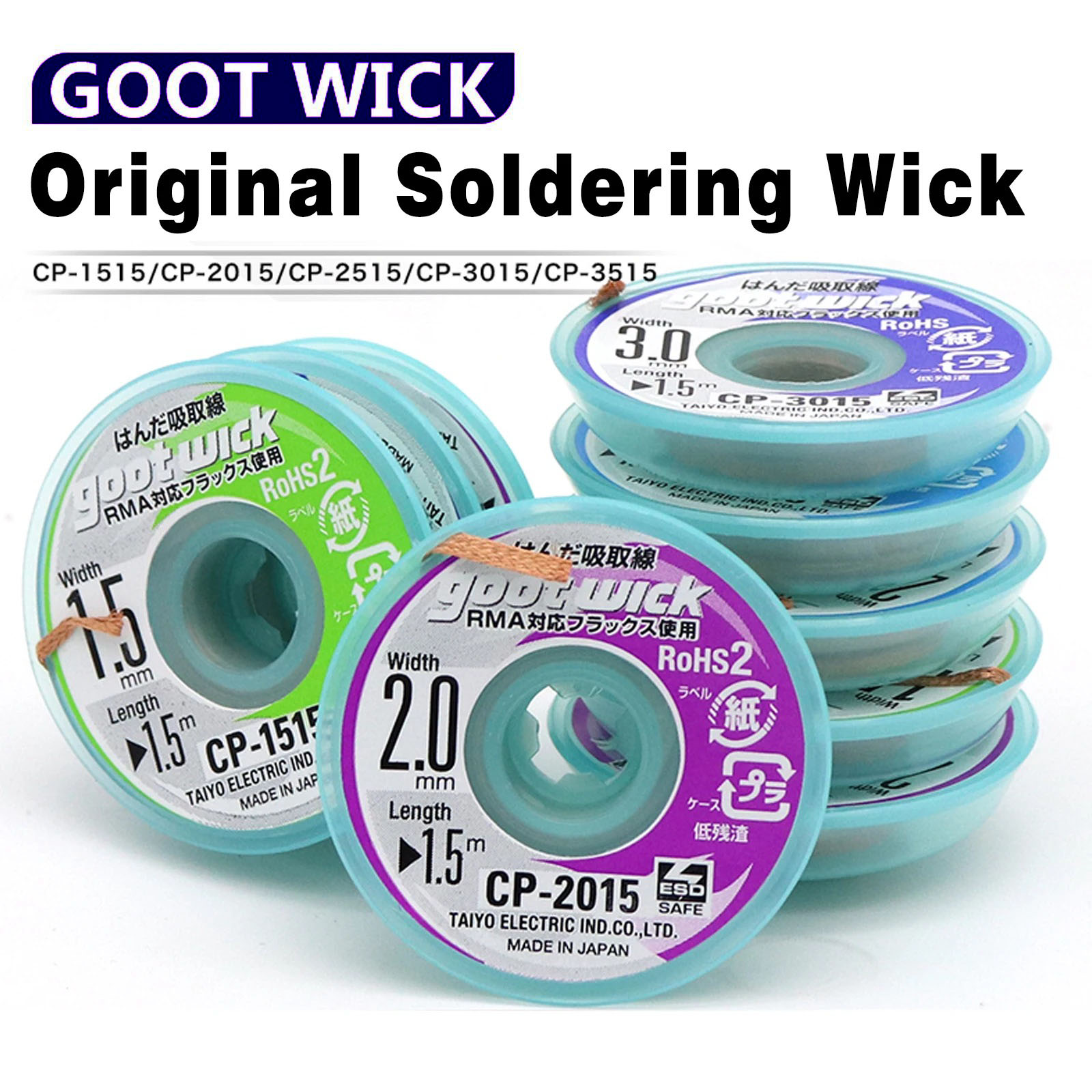 Solder Wick Braid - Goot Orijinal Yüksek Kaliteli Lehim Sökme