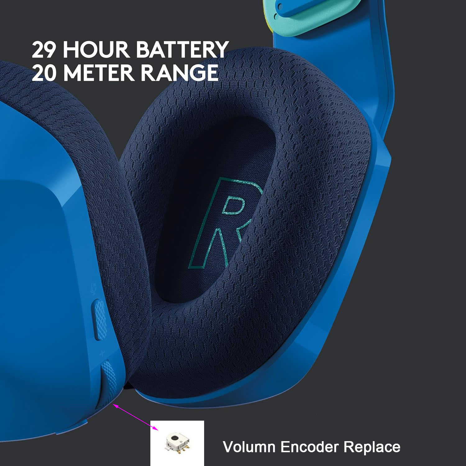 Electronics Repair Book - Logitech G733/G335/G535 Oyun Kulaklığı Ses Kontrolü