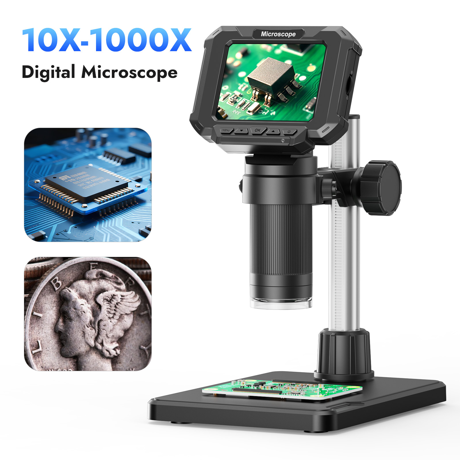 Electronics Repair Videos - Dijital Mikroskop 2.8 inç 1000X Büyütme
