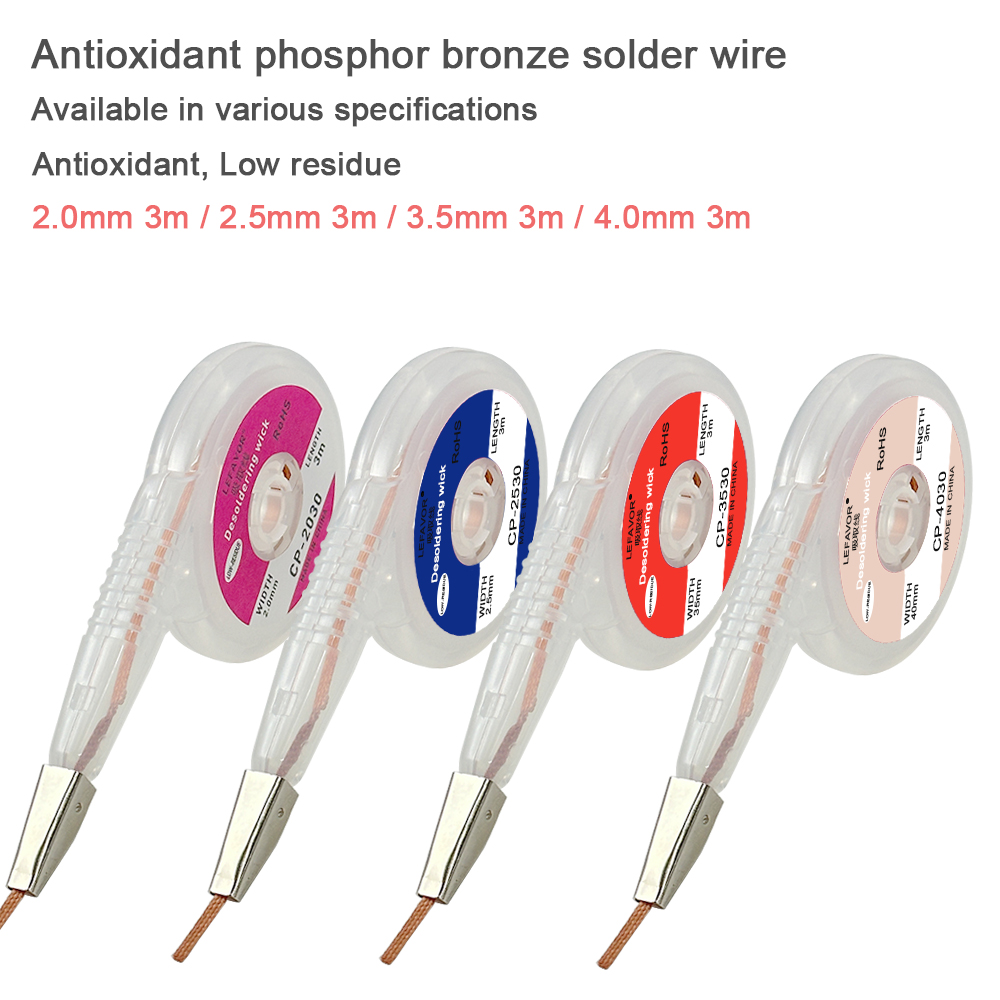 Solder Wick Braid - Güçlü Lehim Sökme Örgü 1.5/2.0/2.5/3.0/3.5/4mm Genişlik