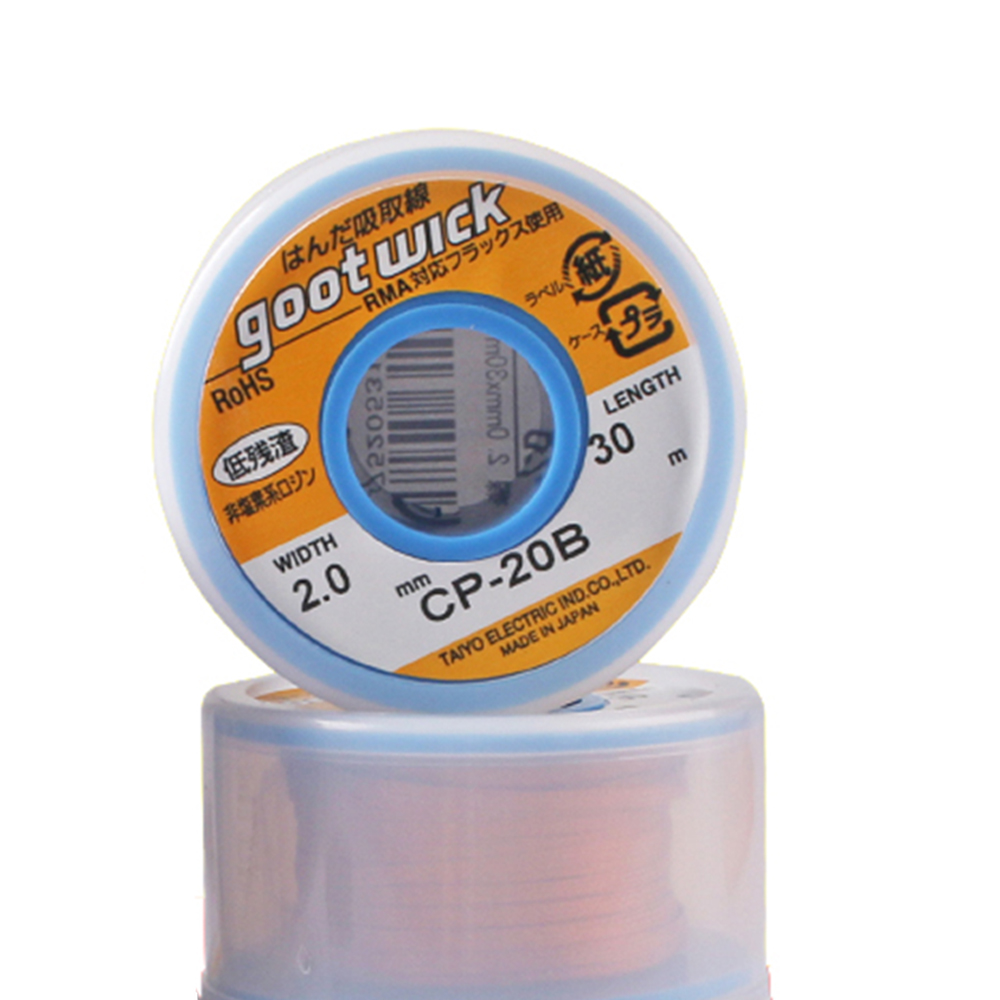 Japonya orijinal Goot fitil 30 - Solder Wick Braid incelemesi ve fiyatı