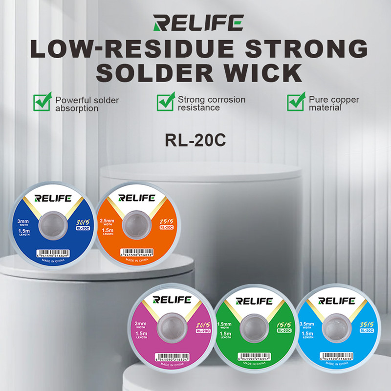 RELIFE RL-20C Telefon BGA PCB  - Solder Wick Braid incelemesi ve fiyatı
