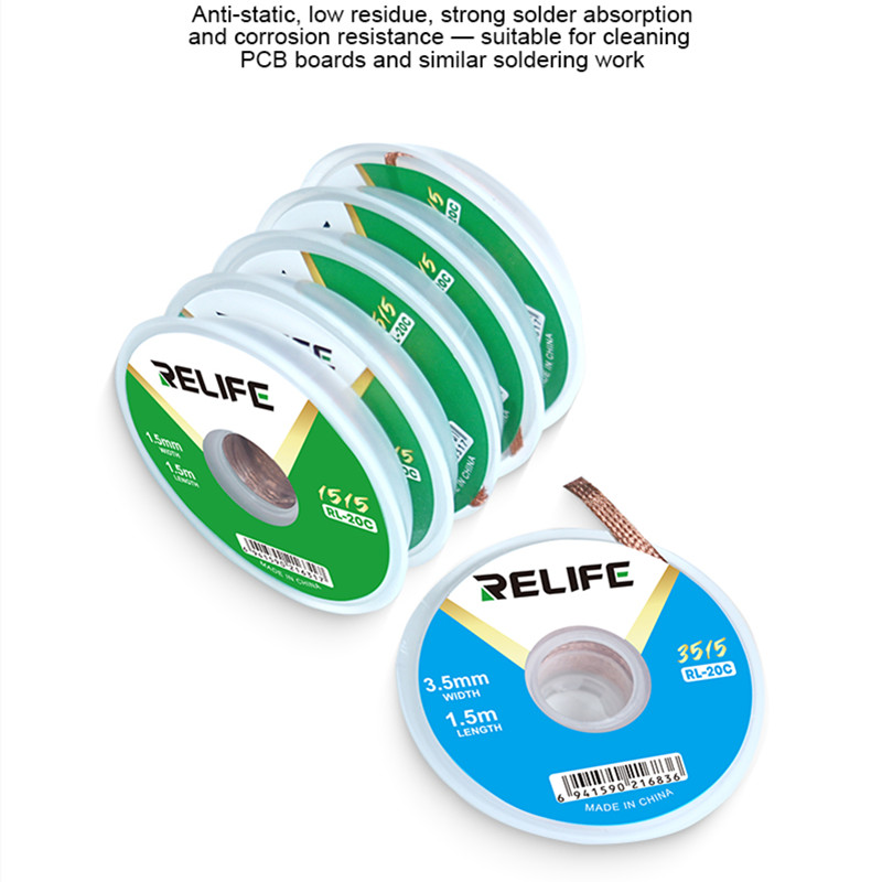 RELIFE RL-20C Telefon BGA PCB  - Solder Wick Braid incelemesi ve fiyatı